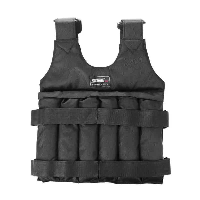 Comprar 20 kg 50 kg cargando chaleco peso ajustable boxeo entrenamiento Chaleco de entrenamiento duradero arena Invisible para correr