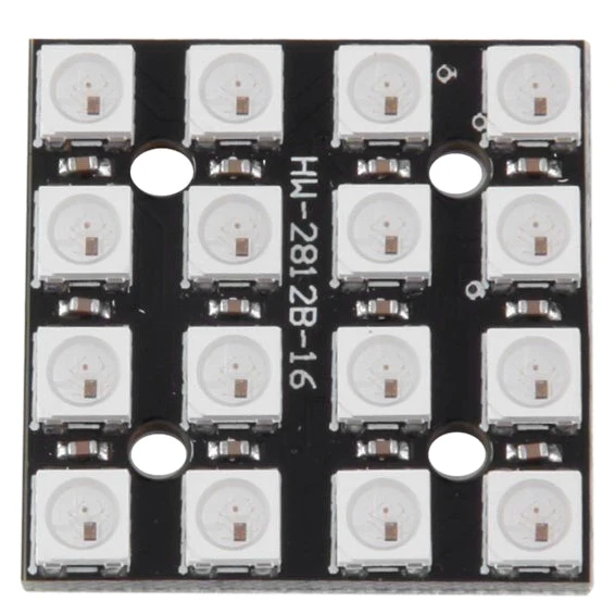 

WS2812B 16-Bit 4*4 Full Color 5050 RGB LED Lamp Panel RGB light source module For Arduino