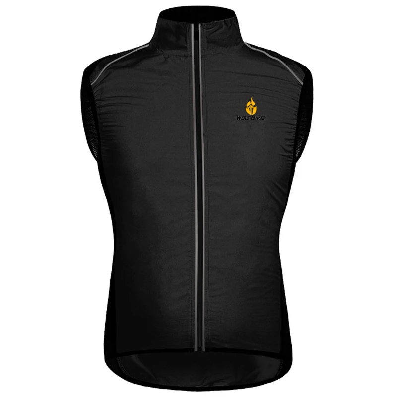 

WOSAWE Windproof Cycling Men Riding Waterproof Cycle Clothing Bike Sleeveless Vest