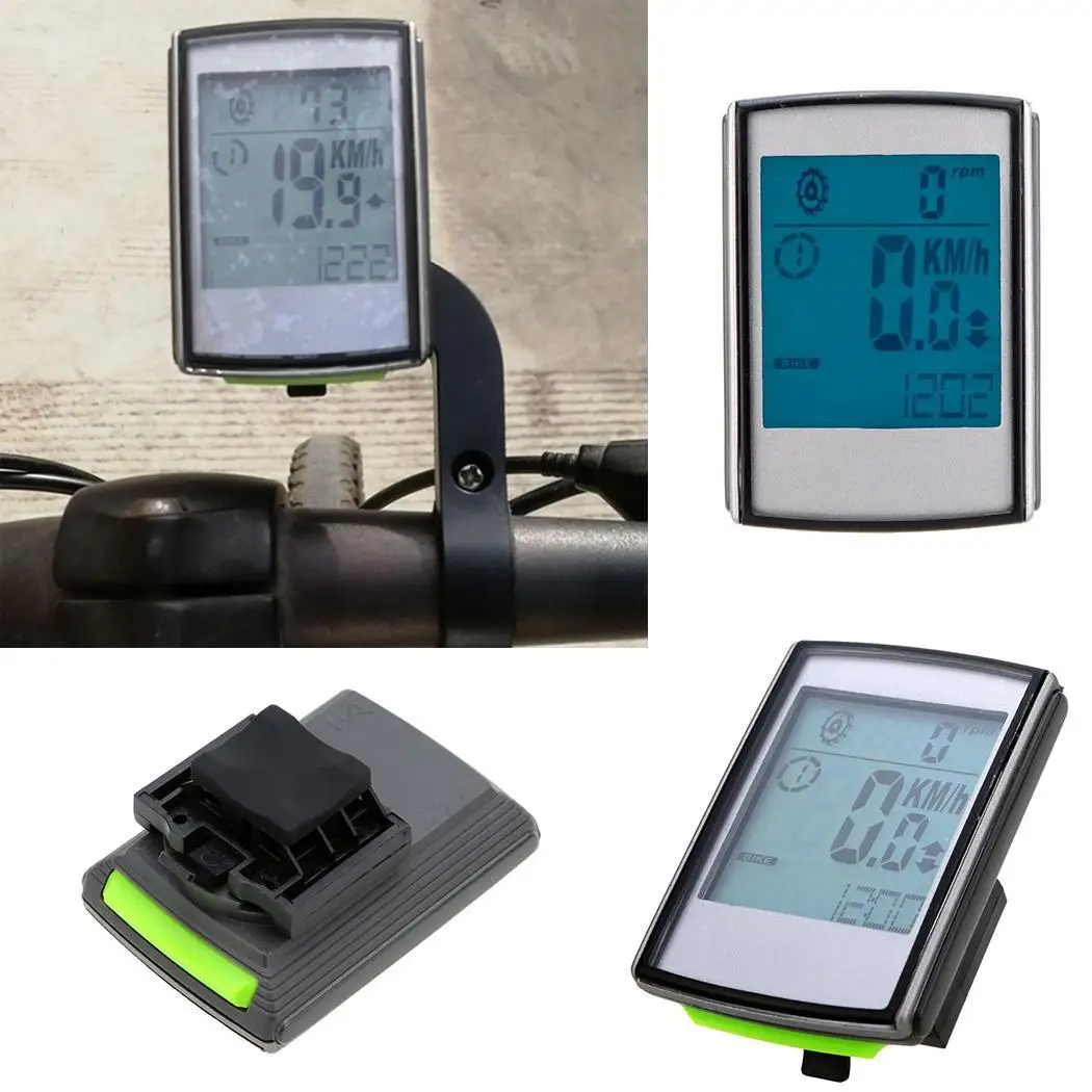 

Durable Portable Waterproof Multifunctional LCD Digital Display Bicycle IP65 Speedometer CR2032 Button Battery