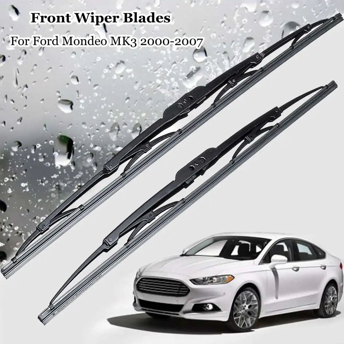 

2Pcs 22" + 20" Car Front Windscreen Wiper Blades For Ford for Mondeo MK3 Hatch 2003 2004 2005 2006 2007