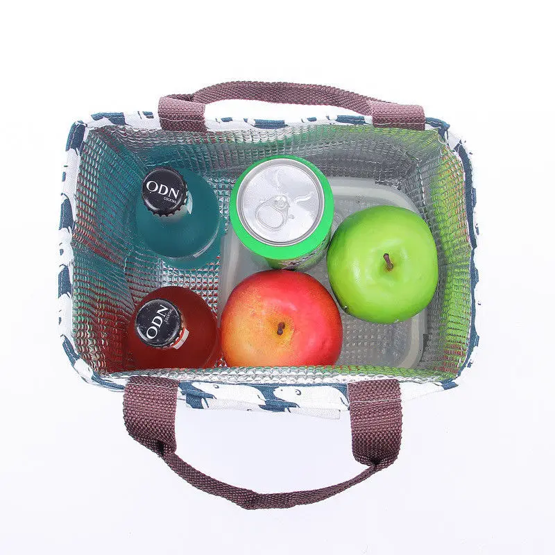 

Cute Animal whale Portable Insulated Canvas Lunch Bag Thermal Food Picnic For Women Kids Men Cooler Lunch Box Bag Tote Newest