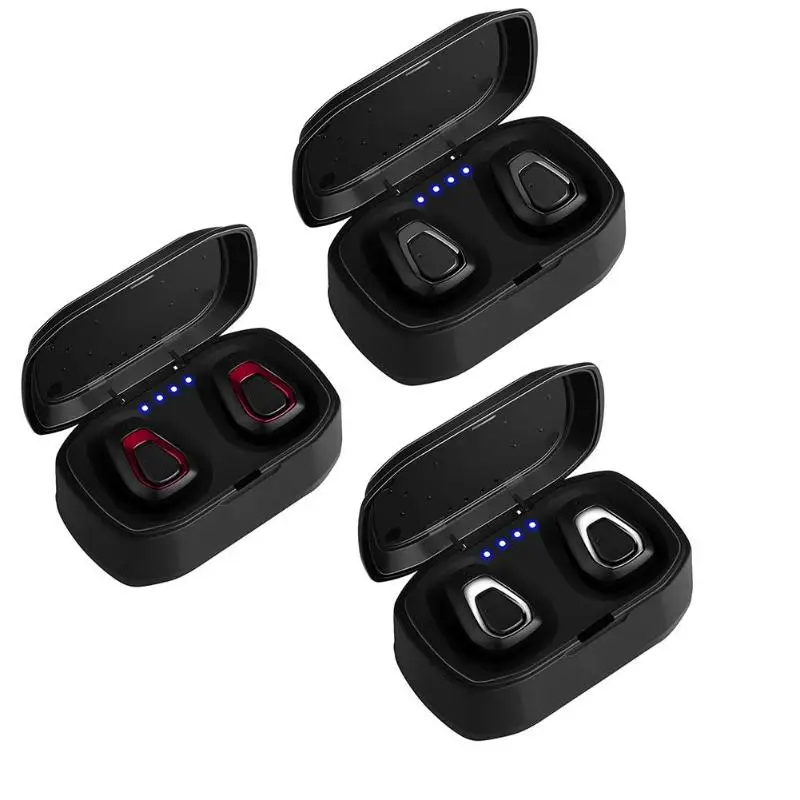 A7 TWS беспроводная Bluetooth гарнитура стерео Handfree Спортивные Bluetooth наушники с зарядной коробкой для iphone Android PK X2T i7/i7s