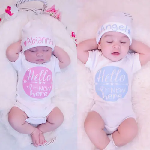 

Toddler Kid Baby Girl Boy Girls Clothes Cotton Body Rompers Jumpsuit Letter Outfit Sunsuit