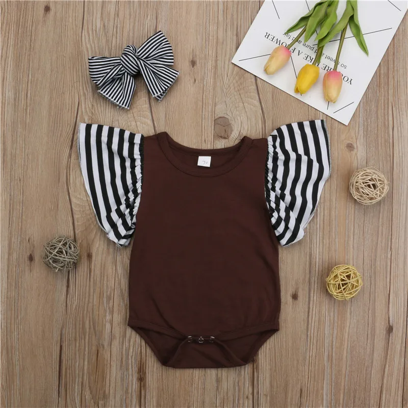 

Kids Baby Girl Ruffles Frilly Bodysuit Leotard Clothes 0-24 Months