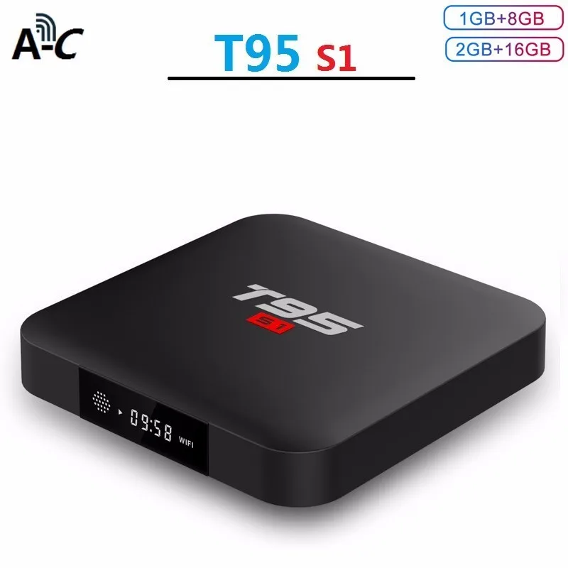 

New T95 S1 Smart Android 7.1 Tv Box 2gb 16gb H.264 Hd Amlogic S905w Media Player 2.4g Wifi Wireless Quad-core Pk r69 Tx3 Mini