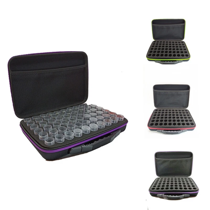 

60 Slot Diamond Painting Storage Case Tool Embroidery Box Container Storage Clear Plastic Beads Display Storage Boxes