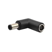 ALLOYSEED Black 7 4mm Female to 7 4mm Male 90 Degree Right Angle Connector Adapter Converter
