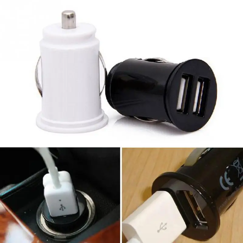 Универсальный двойной USB 2-Порты и разъёмы мини розетка для автомобильного прикуривателя Зарядное устройство 5V 2.1A автомобиля Зарядное устройство Мощность адаптер для iphone ipod ipad