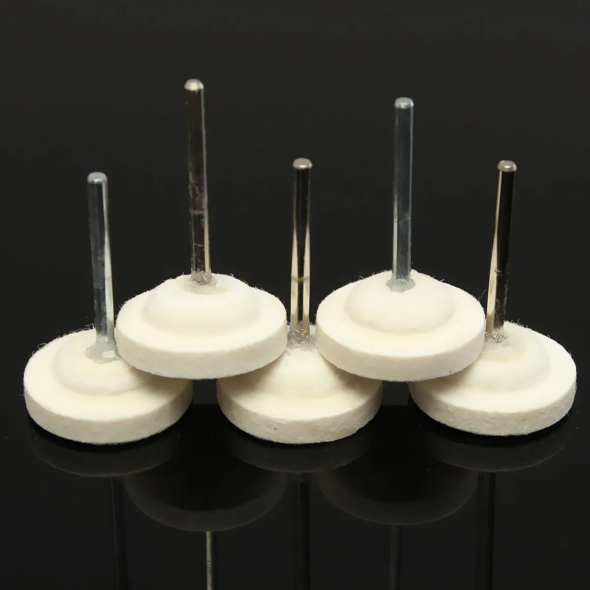 

1/5Pcs D25mm T Type Felt Wool Polishing Head Buffing Pad Wheel Tool For Rotary