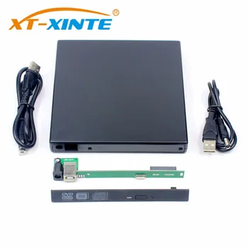 

12.7mm USB 2.0 SATA Portable Optical Drive Case Kit External Mobile Enclosure DVD/CD-ROM Case For Laptop