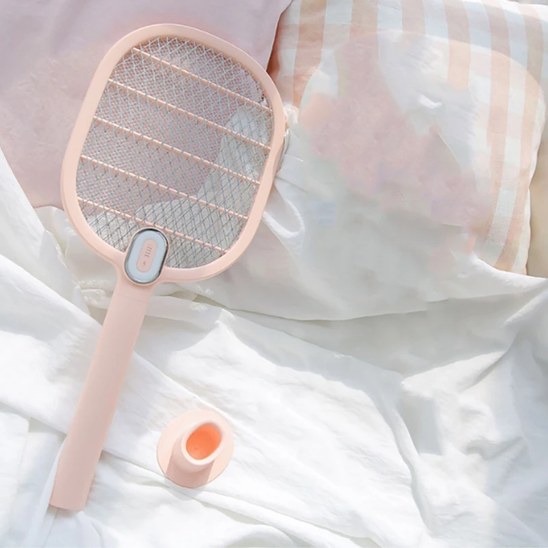 

3 Layer Grid Multi-Function Usb Charging Operation Hand-Capping Electric Mosquito Swatter Fly Family Garden Pest Insect Fly Mo