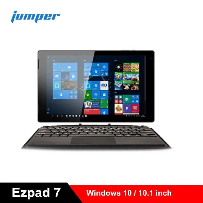 Jumper EZpad 7 Tablet 2 in 1 Tablet PC 10.1'' Windows 10 Intel Cherry Trail Z8350 Quad Core 1.44GHz 4GB RAM 64GB eMMC ROM