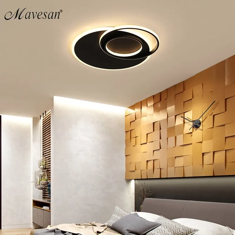 

Modern Acrylic ceiling lights for bedroom support 110V and 220V Remote control led surface mount lamps Home Lighting Fixtures