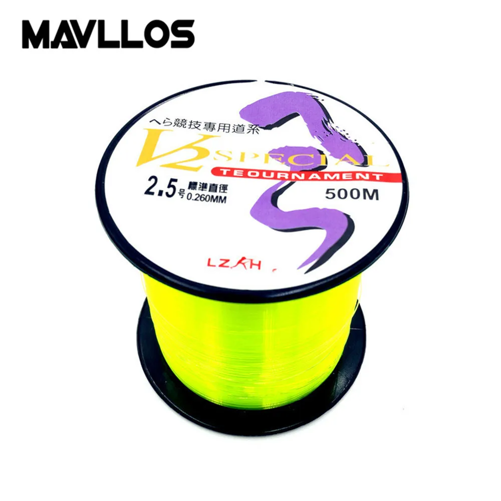 Mavllos 500 m حيدة الصيد النايلون خط #0.4-#10 سوبر قوي قطع المياه سريع ارتداء مقاومة الكارب روك خيط صنارة الصيد