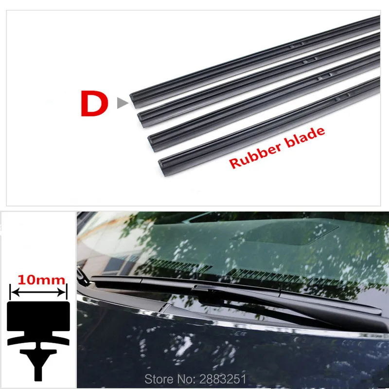 

Free shipping Car Windshield Wiper Blade Insert Rubber strip (Refill) for renault koleos kadjar 2017 2018 Wiper accessories