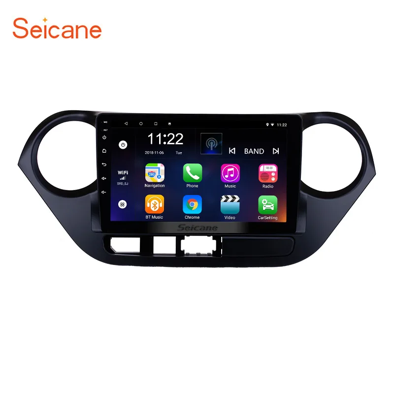 Seicane Android 8 1 автомобильный Радио GPS навигация головное устройство для 2013-2016 HYUNDAI I10