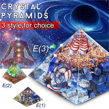

Reiki Custom Orgone Pyramid 7cm bottle edge Healing Pyramid Amethyst Pyramid Crystal Crafts Ornament Crafts Lucky Gifts