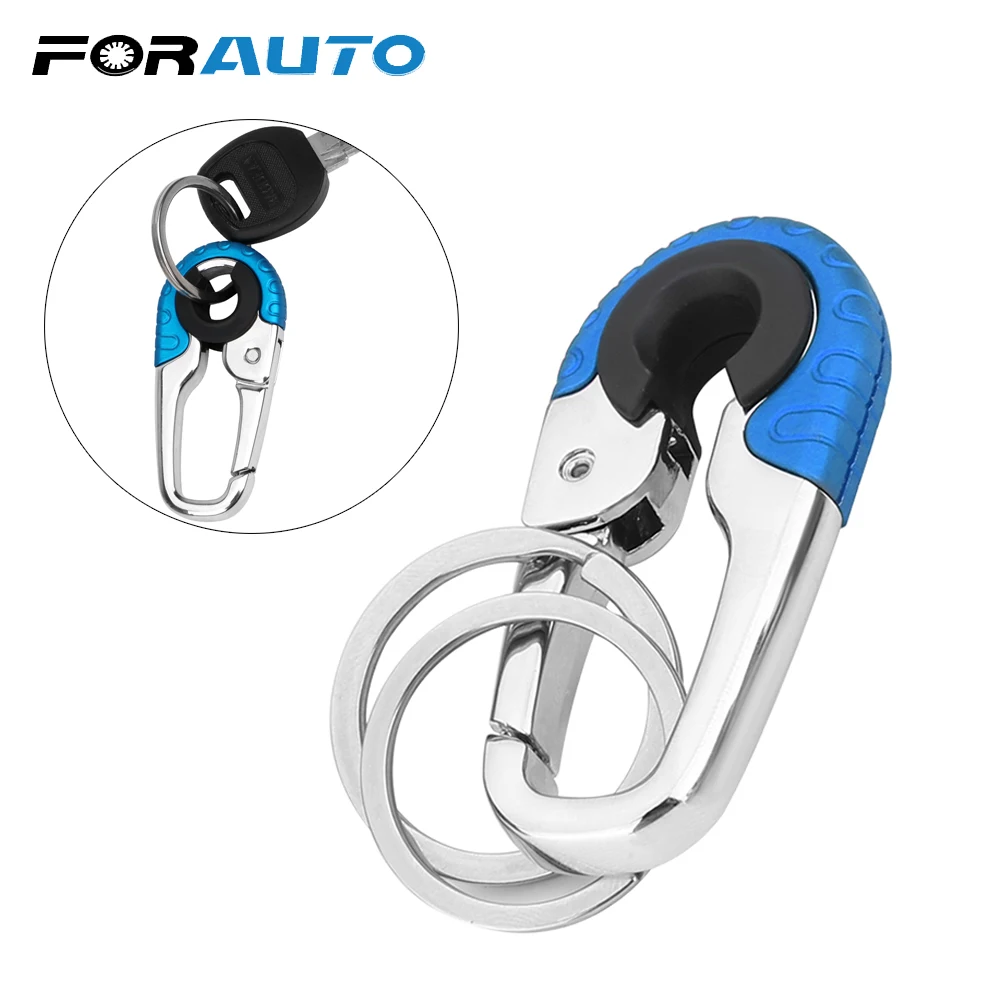 

FORAUTO Car Keychain Metal Key Ring Creative Key Holder Keyring Key Chain Gift Auto Accessories Car-styling Men's Fashion