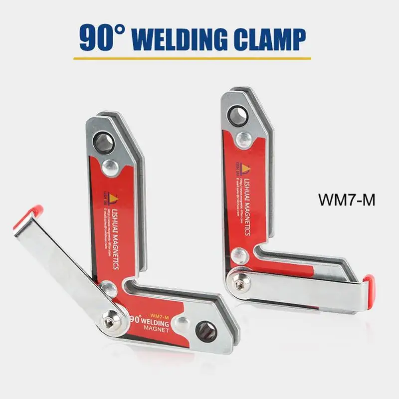 

2pcs/set Magnetic Holder/Corner Welding Magnets / Internal And External Right Angle Fixator 30 60 90 Angles Magnetic Clamp
