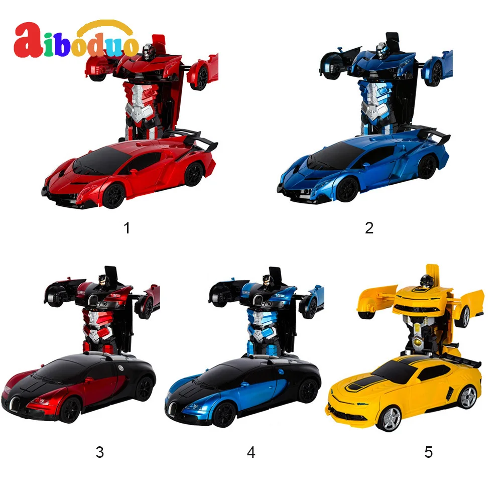 

RC Robot Car Toy RC Deformation Car Toys Model Transformation Remote Control Battery Deformation Sports Robots Kids Gift Toys