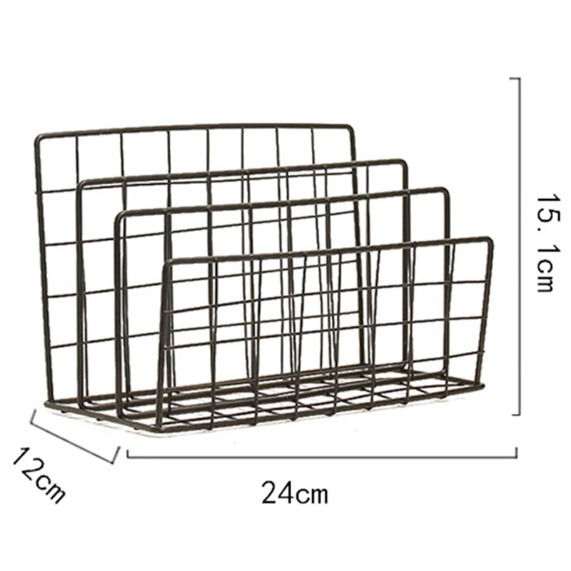 العليم حار الشمال نمط الحديد الفن شبكة تخزين الرف حامل كتب ثلاثة طبقة سطح المكتب مجلة الرف منظم منزلي الديكور