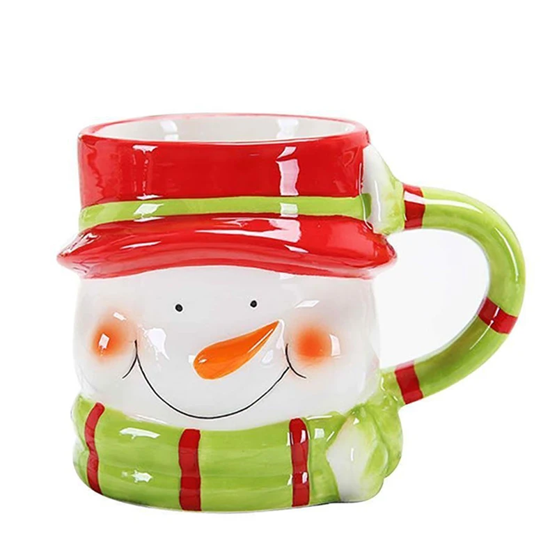 

Practical Boutique Green + Coffee Vessel Christmas Cartoons Ceramic Cups Milk Coffee Cups Water Cups
