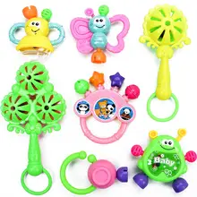 7pcs Baby Cute Hand Jingle Bells Puzzle Shaking Rattle Toys for Kids as Gifts 7pcs Baby Cute Hand Jingle Bells Puzzle Shaking Rattle Toys for Kids as Gifts
