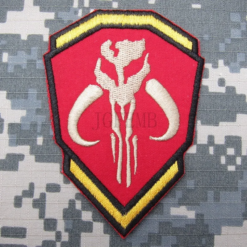 Mandalorian Crest Patch Boba Fett Star Wars Bounty Hunter Logo Patch Velcro Fifasteluce Com