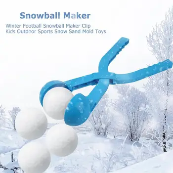 

Winter Plastic Snowball Clip Kids Outdoor Snow Sand Ball Creative Land Mine Snowball Maker Clip Winter Outdoor Snow Sand Mold
