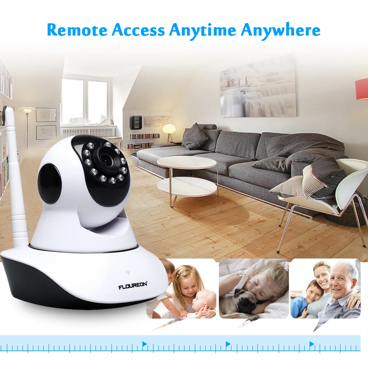 Floureon Беспроводная CCTV ip камера безопасности 720 P Wifi 1MP видео для наблюдения в
