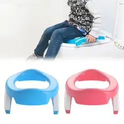 Новый портативный для малышей ночные горшки складные сиденье для унитаза для приучения к туалету путешествия горшок кольца с мочой сумка