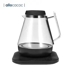 Allocacoc 1.3L умное стекло электрический чайник приложение/Голосовое управление прочный светодиодный дисплей контроль температуры чайник