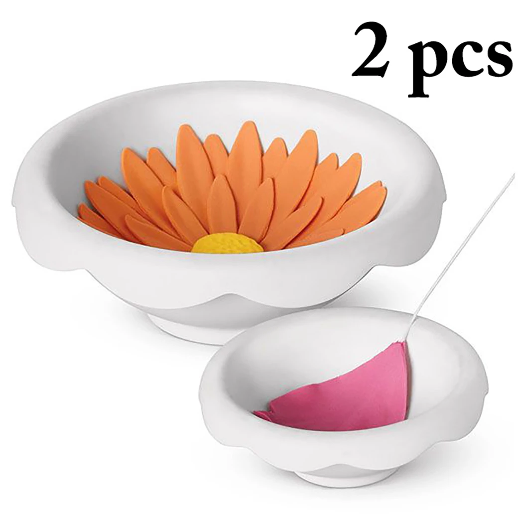 

2PCS Fondant Forming Cup Reusable Fondant Flower Holder Fondant Flower Tool