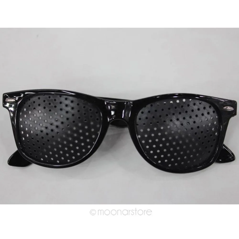 

1 Pc New Arrival Black Unisex Vision Care Pin hole Eye Exercise Eyeglasses Eyesight Improve Plastic Natural Healing