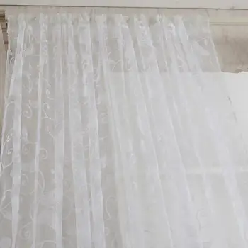 

Window Curtain Light Filtering Translucent Curtains Rod Pocket Curtains Light Transmission Polyester Curtain