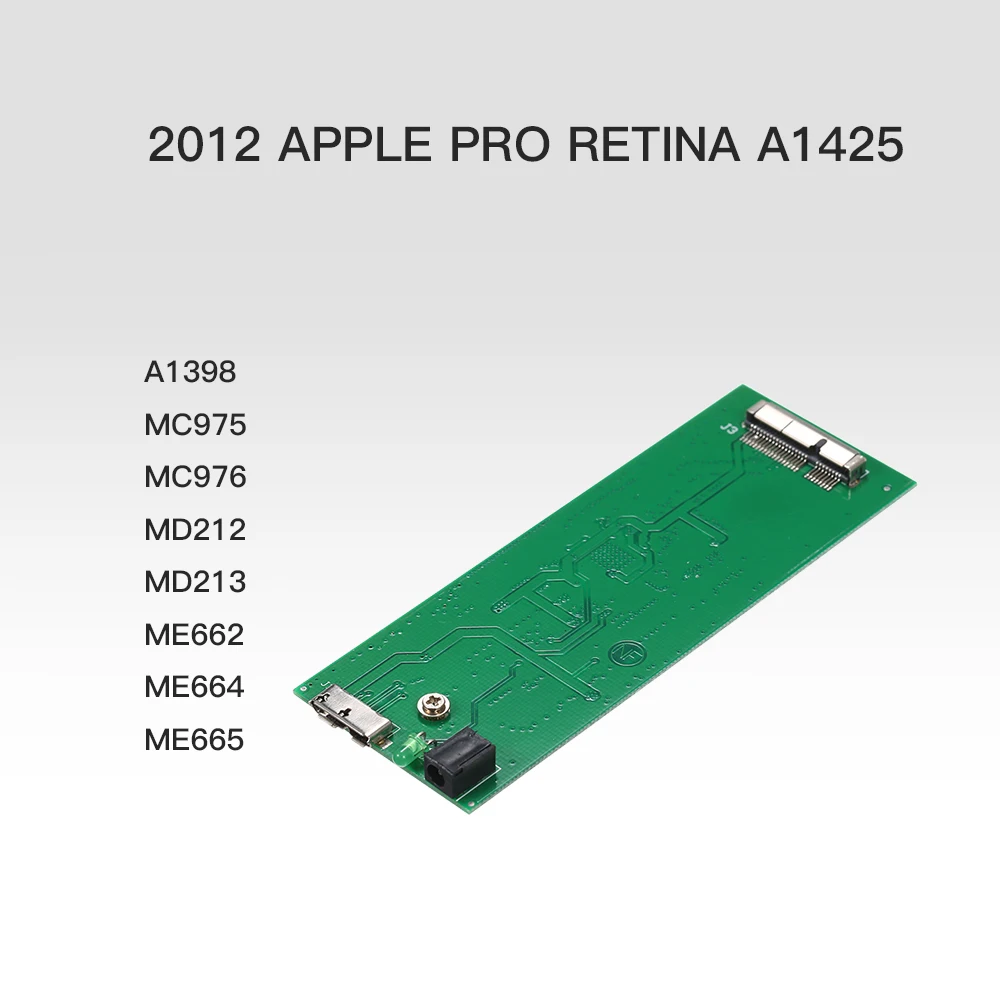 SSD корпус для 2012 APPLE PRO RETINA A1425 A1398 MC975 MC976 USB3.0 жесткий диск Серебряный|Корпус