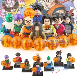 Одиночная Продажа Dragon Ball Z фигурки Saiyan Son Goku Krillin launch Piccolo г-н сатана аниме строительные блоки кирпичи игрушки PG8168