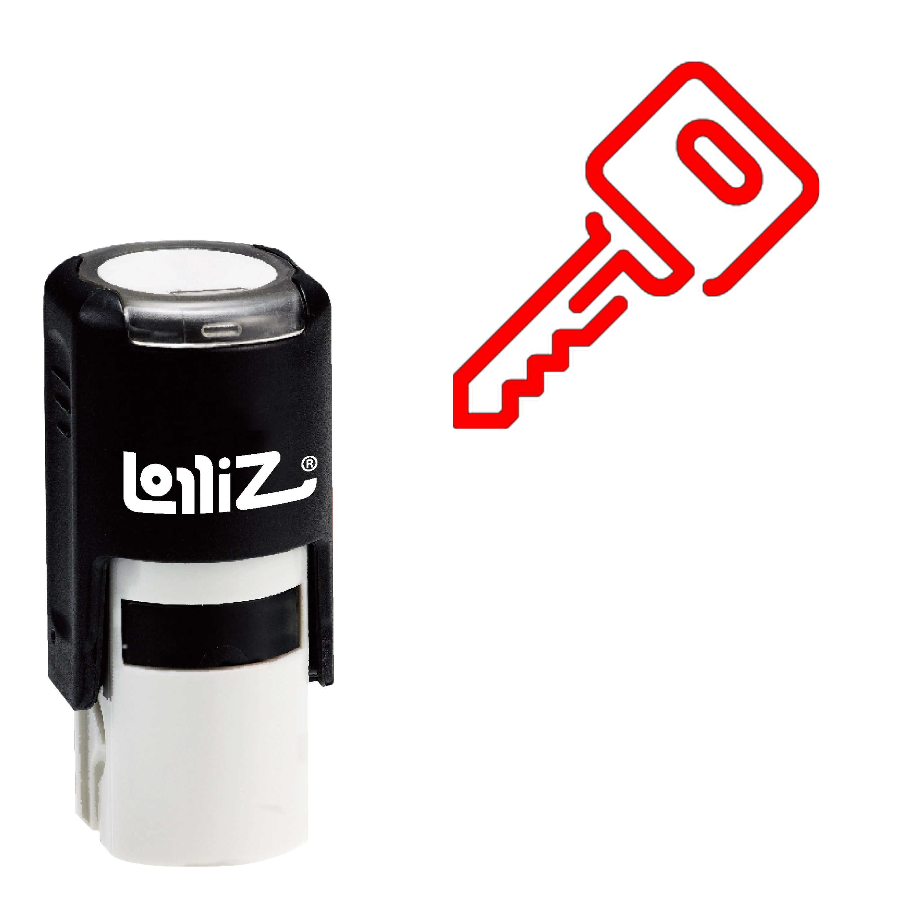 LolliZ Key 1 самоклеящаяся резиновая печать Современная серия символов|Штампы и