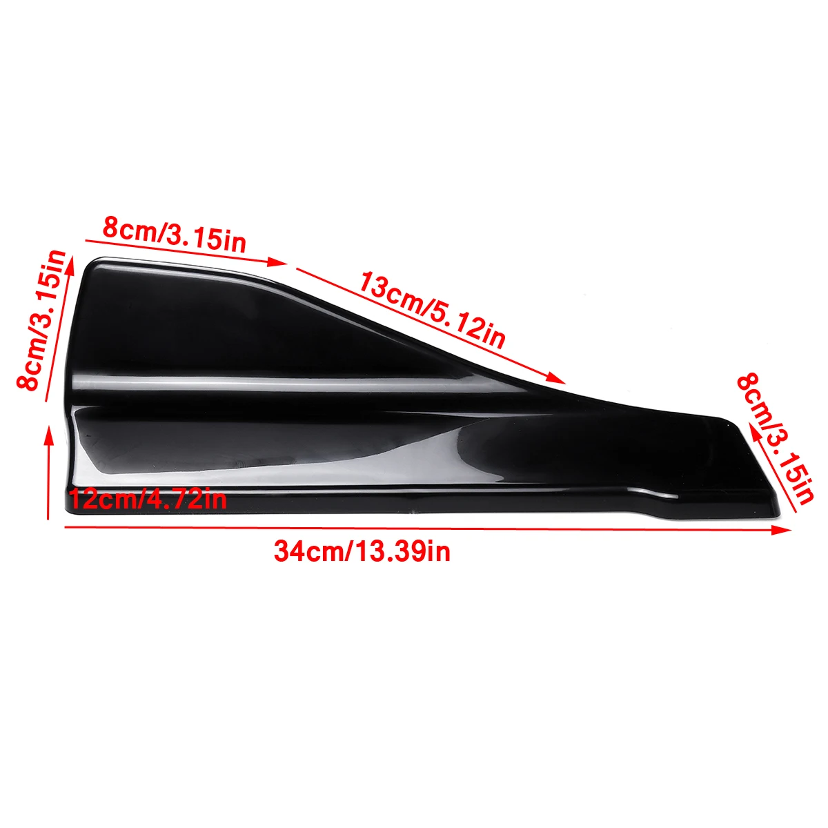 Пара 35 см/48 см Универсальная автомобильная боковая юбка задний бампер сплиттер для губ сопилер диффузор Winglet протектор для BMW для Honda для Benz