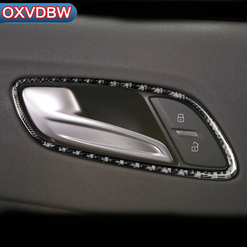 

For Audi TT Car sticker Styling 8n 8J MK1 2 3 TTRS TTS Accessories Carbon Fiber Car Interior Door Handle Cover 3D Trim Door Bowl