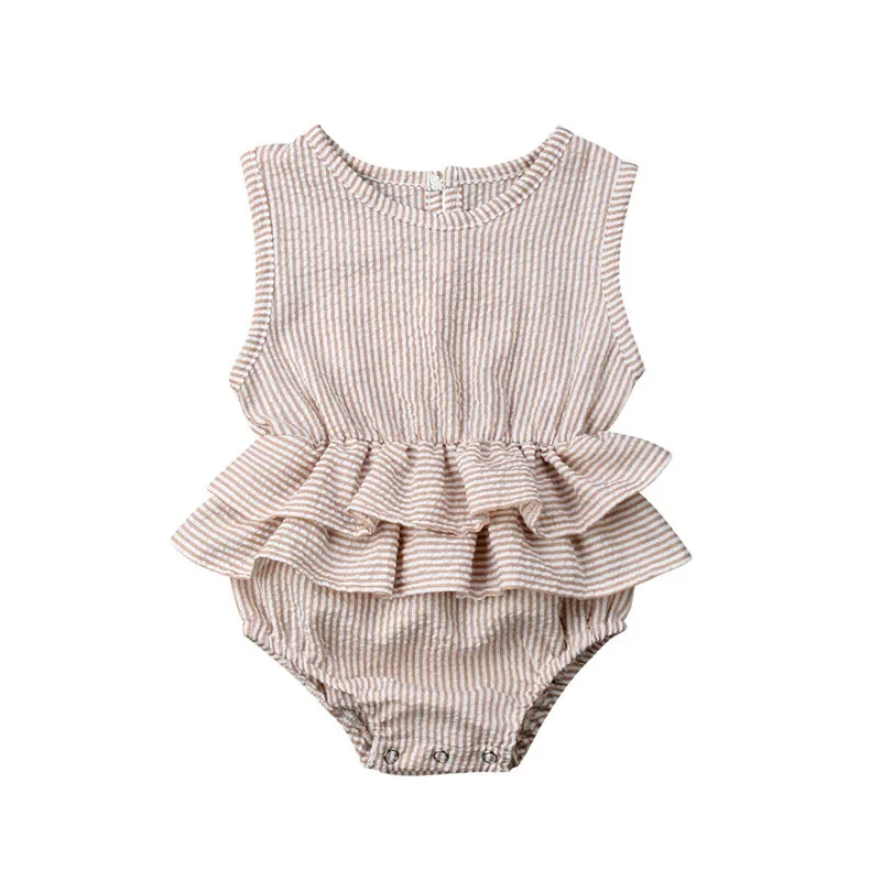 

Newborn Kids Baby Girls Clothes 2019 New Summer Hot Cute Colorful Romper Solid Sleeveless Romper Tutu Dress Babe Kids Outfit