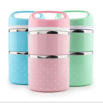 

Creative Kids Portable Stainless Steel Fully Sealed Lunch Box Student Thermal Insulated Food Container School Picnic Lunchbox