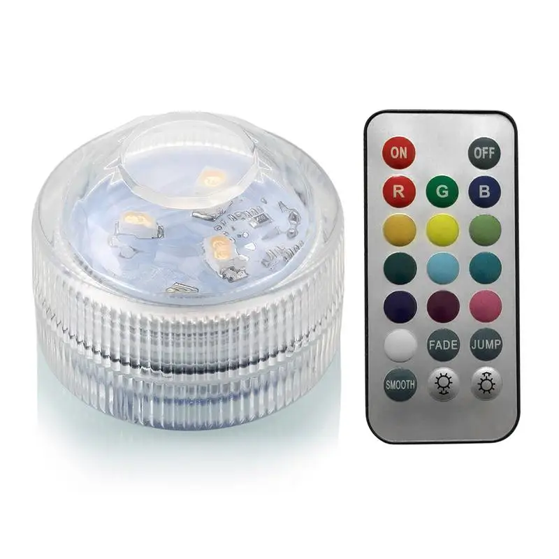 IP68 التحكم عن بعد للماء الغوص الديكور مصباح 5050 SMD LED متعدد الملونة ضوء لمبة غاطسة RGB مصباح ليد حزب مصباح IP68 التحكم عن بعد للماء الغوص الديكور مصباح 5050 SMD LED متعدد الملونة ضوء لمبة غاطسة RGB مصباح ليد حزب مصباح