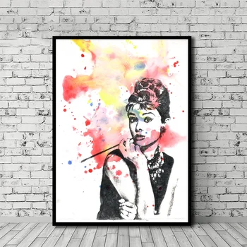 

Audrey Hepburn Poster Canvas Painting Print Wall Art Home Decor No Frame Dropshipping