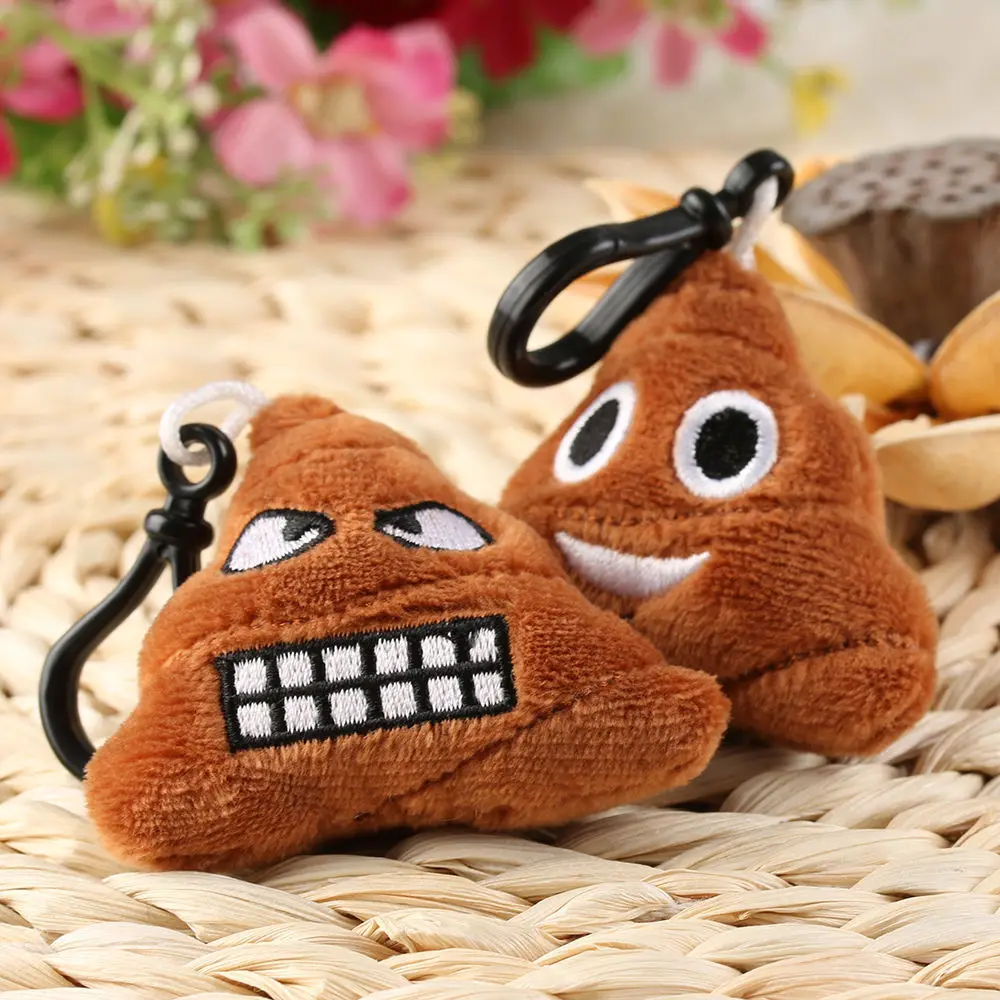 

New Emoji Face Plush Emoticon Keychain Mini Toy Key Chain Ring Handbag Bag Decor Cute Little Pendant