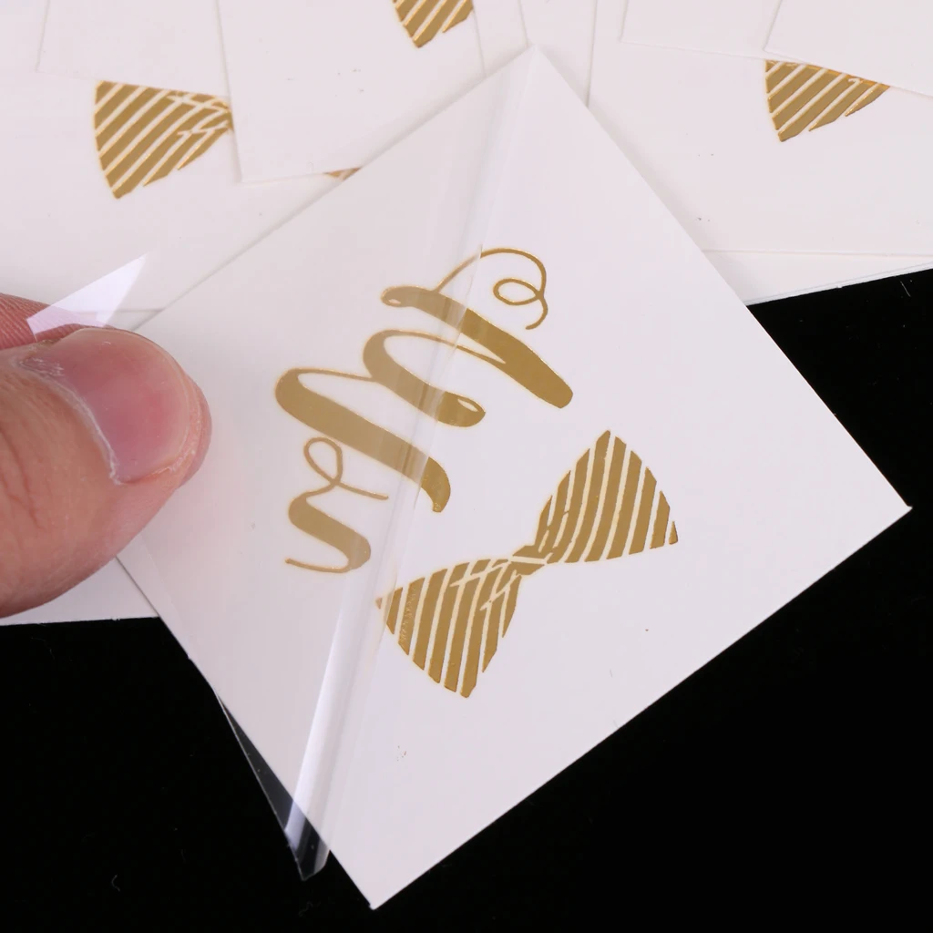 MagiDeal 10xметаллическая Золотая командная надпись Bride Tribe Временная наклейка для