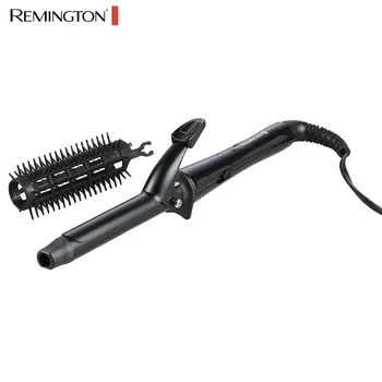 オンライン カーリングアイアンレミントン CI1019 ヘアカーラー鉄段ボールスタイラーカールブラシ駆り立てる