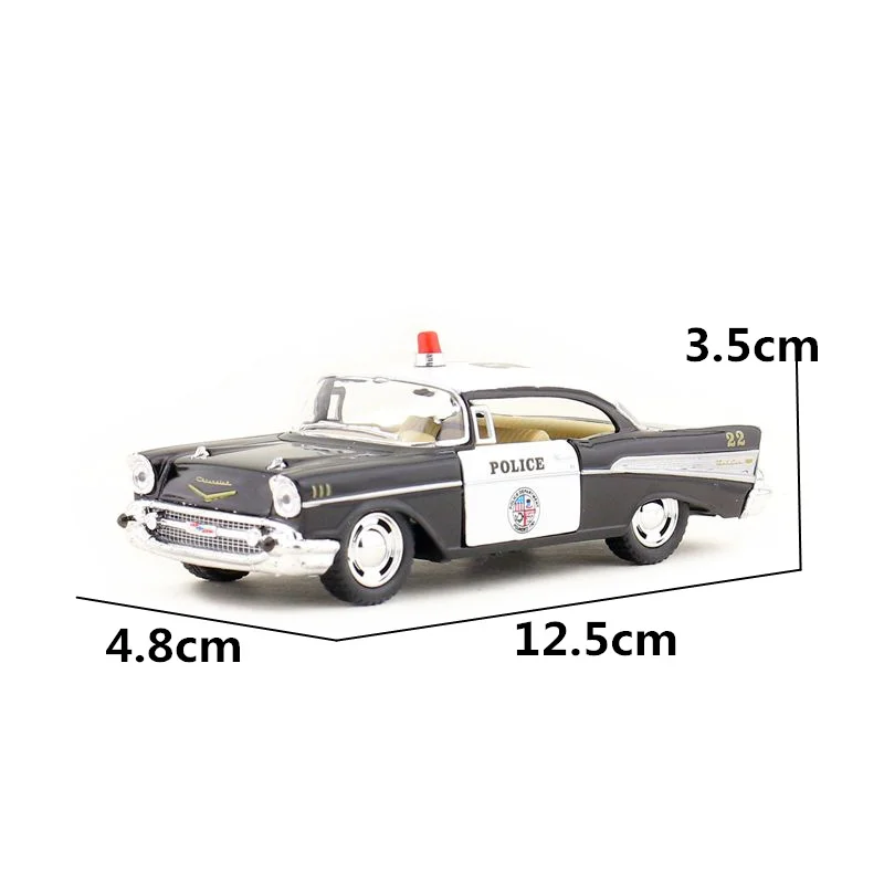 KINSMART литая металлическая модель/Масштаб 1:40/1957 Chevrolet Bel Air полицейская