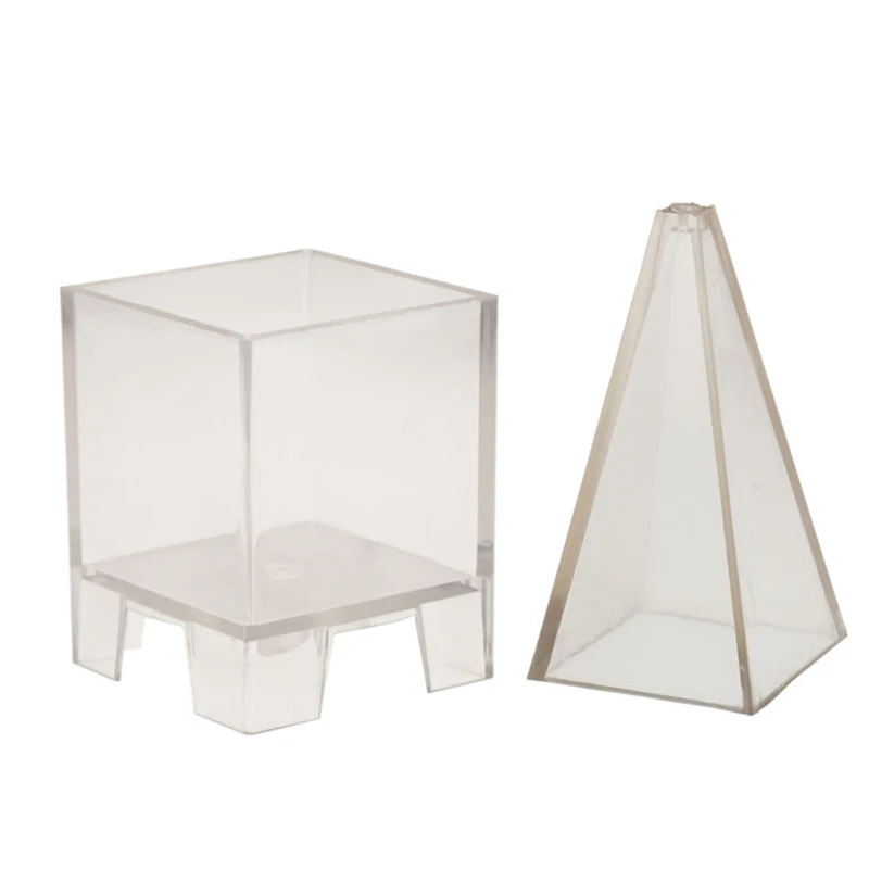

Candle Mold Soap Mold DIY Candle Making Molds Model Candles Mould decorative Candle Soap Shaping Tool Pyramid/Square Cube Shape